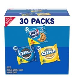 Nabisco Sweet Treats Cookie Variety Pack OREO. OREO Golden & CHIPS AHOY. 30 Snack Packs (2 Cookies Per Pack)
